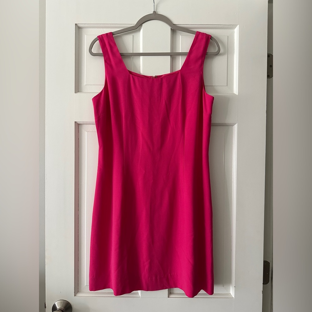 Vintage Casual Corner 100% Silk Square Neck Sleeveless Mini Dress